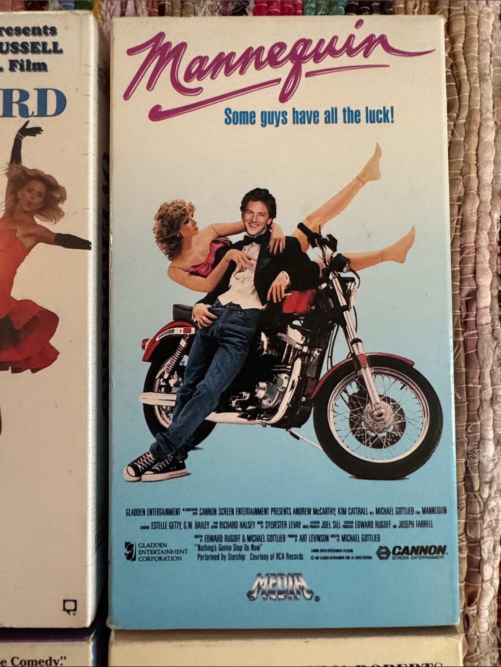 4 VHS 📼 includes unopened original OVERBOARD, Maid to Order, Mannequin, plus - - Picture 2 of 11